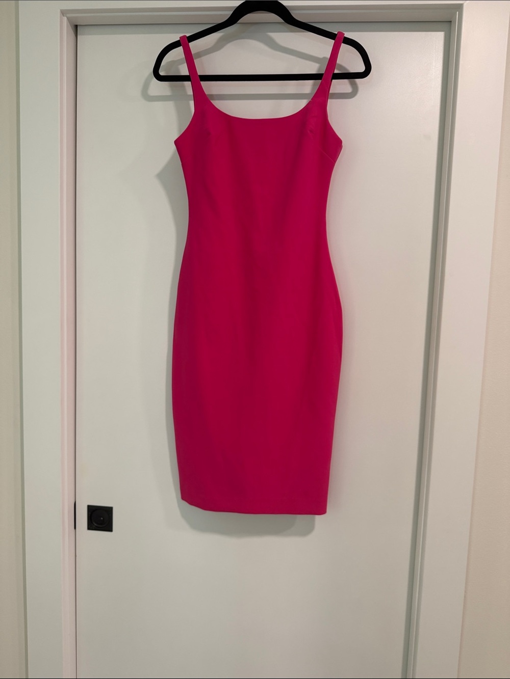 Fitted Pink Sleeveless Sheath Dress